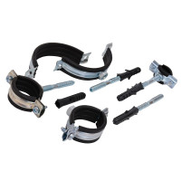 Хомут металлический с резиновым уплотнением КХТ/114