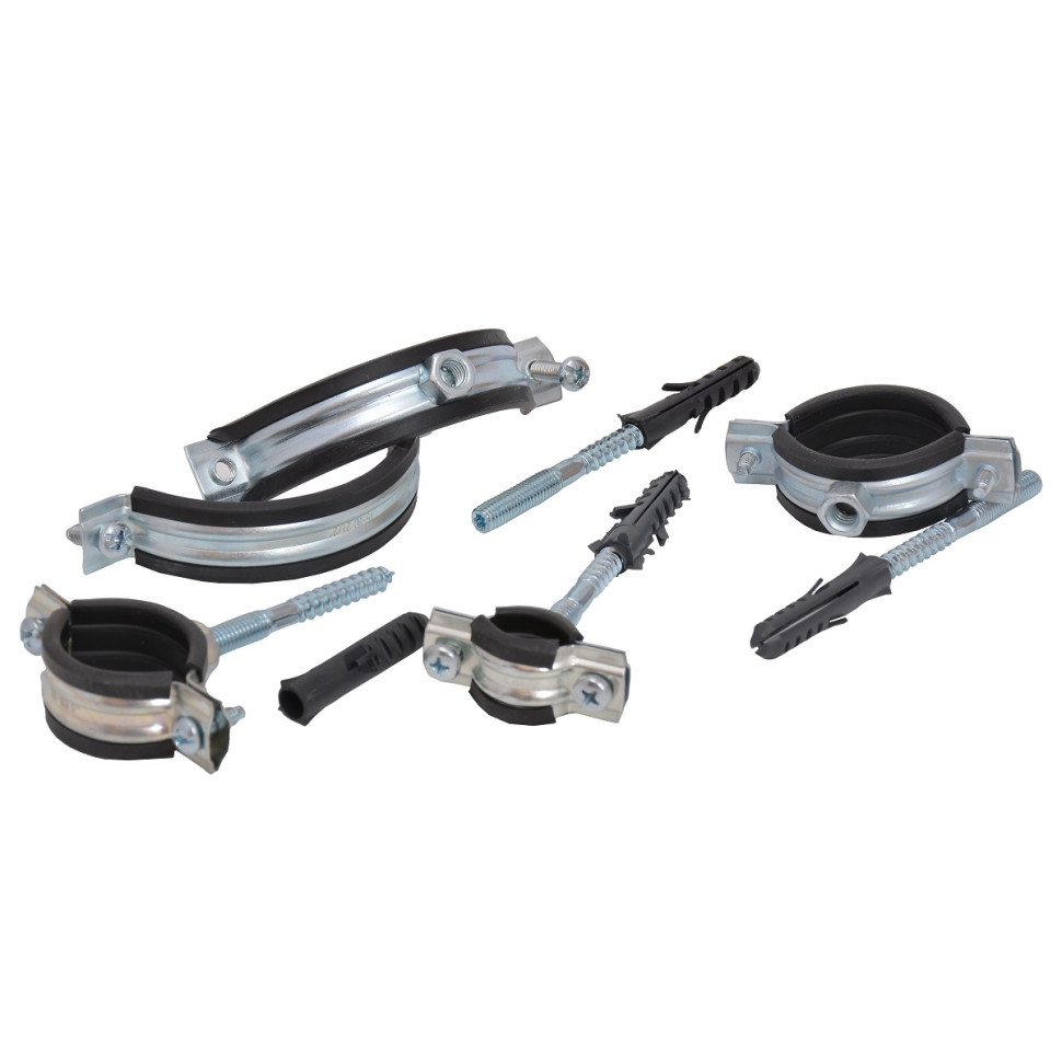 Хомут металлический с резиновым уплотнением КХТ/38