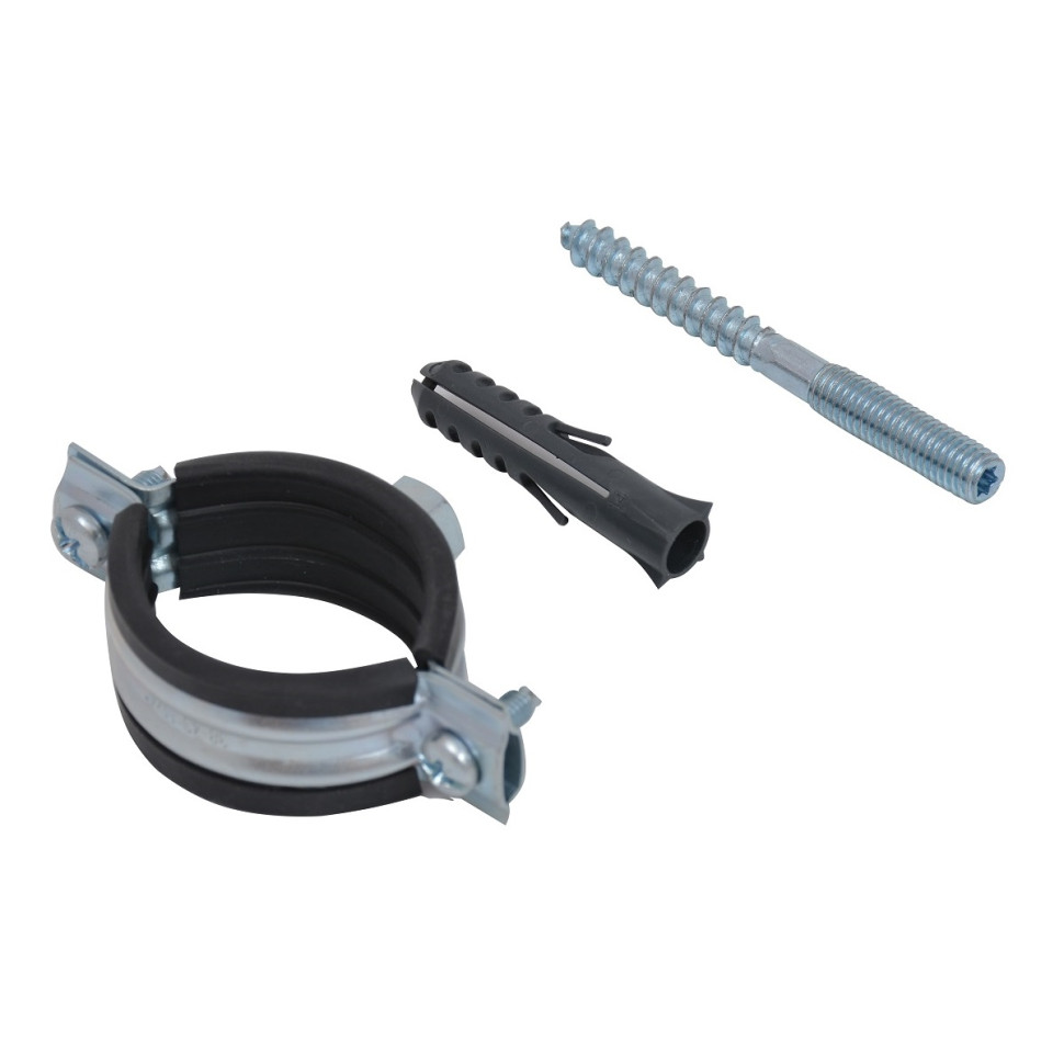 Хомут металлический с резиновым уплотнением КХТ/34