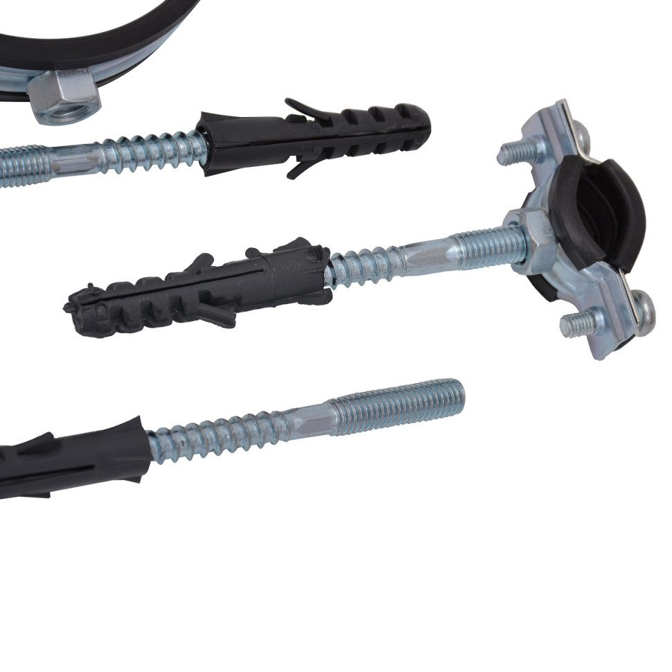 Хомут металлический с резиновым уплотнением КХТ/12